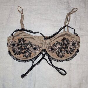 For Love and Lemons Floral Emboridery Bra